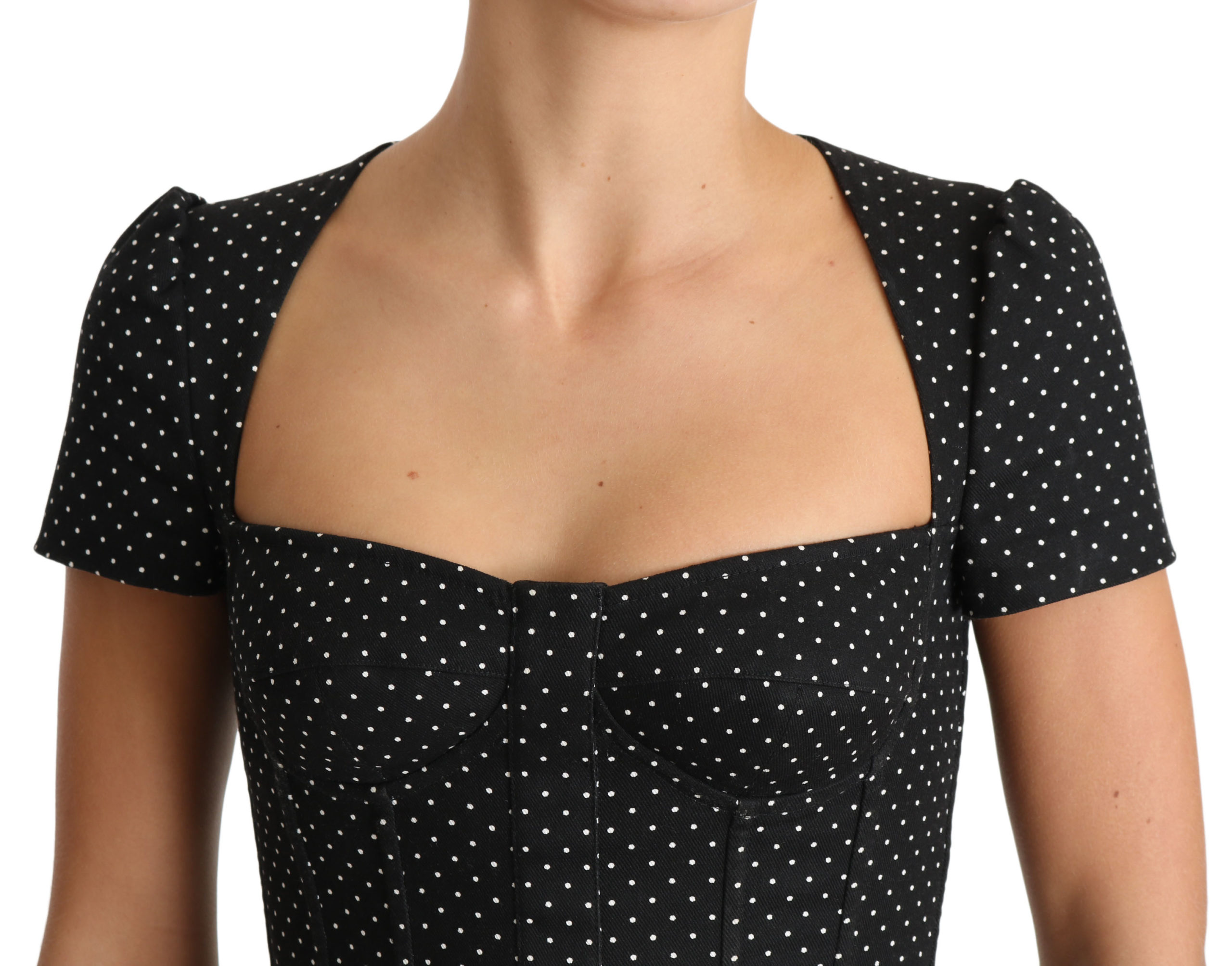 polka dot bustier top